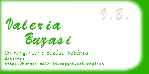 valeria buzasi business card