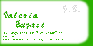 valeria buzasi business card